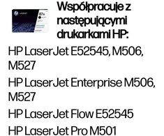 Originali HP 87A juoda LaserJet dažų kasetė