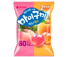 ORION Baltas Peach &amp; Geltona Peach Jelly 97g x 9 pcs x 4 display (KR)