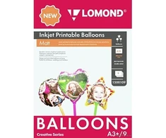 Oro balionai Lomond Inkjet Printable Baloons rašaliniams sp. A3+, 9 lapų (Ball/Heart/Star) dvipusis