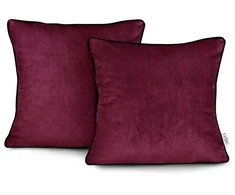 Pagalvės užvalkalas 45×45 cm aksomas bordo AH