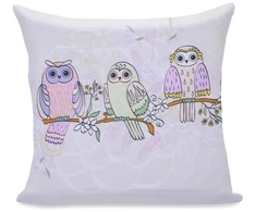 DecoKing Pagalvės užvalkalas 80 × 80 cm OWLS SPRINGSTORY