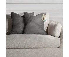 Pagalvės užvalkalas Sofa AmeliaHome 50 × 70 cm, pilkai sidabrinis, 2 vnt.
