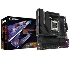Ausinės Pagrindinė plokštė Gigabyte B650M AORUS ELITE (B650, AM5, mATX, DDR5)