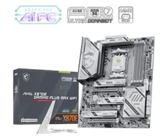 Pagrindinė plokštė MSI MAG X870E GAMING PLUS MAX WIFI | Procesorių šeima AMD | Procesoriaus lizdas AM5 | DDR5 | Palaikomos standžiojo disko sąsajos SATA, M.2 | SATA jungčių skaičius 4