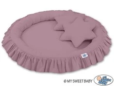 My Sweet Baby Pakabinama palapinė ir lizdelis su pagalvėlėmis – pastelinis violetinis
