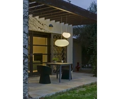 Pakabinamas fasado šviestuvas PETRA 60, E27, baltas, IP44