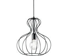 Pakabinamas šviestuvas Ideal Lux Suspended lamp with 1 light AMPOLLA, E27, ruda