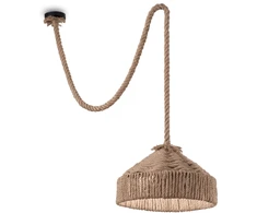 Pakabinamas šviestuvas Ideal Lux Suspended lamp with 1 light CANAPA, E27, baltas