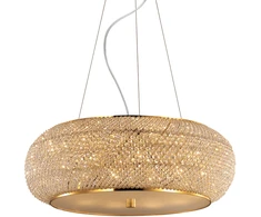 Pakabinamas šviestuvas Ideal Lux Suspended lamp with 10 lights PASHA', E14, transparent