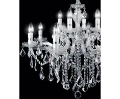 Pakabinamas šviestuvas Ideal Lux Suspended lamp with 12 lights FLORIAN, E14, juodas