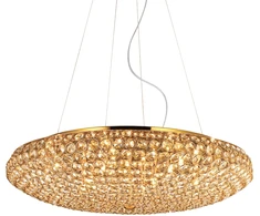 Pakabinamas šviestuvas Ideal Lux Suspended lamp with 12 lights KING, G9, auksinis color