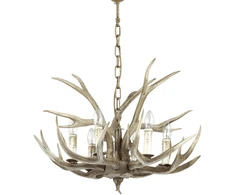 Pakabinamas šviestuvas Ideal Lux Suspended lamp with 6 lights CHALET, E14, sand color