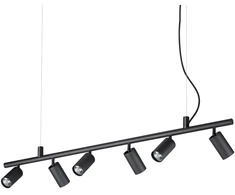 Pakabinamas šviestuvas Ideal Lux 7,3W wall lamp with 6 lights OMEGA, 3000K, antracite