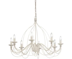 Pakabinamas šviestuvas Ideal Lux Suspended lamp with 8 lights CORTE, E14, sidabrinis color