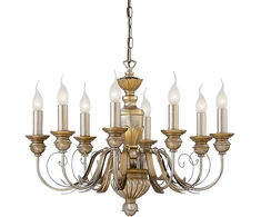 Pakabinamas šviestuvas Ideal Lux Suspended lamp with 8 lights FIRENZE, E14, pilka