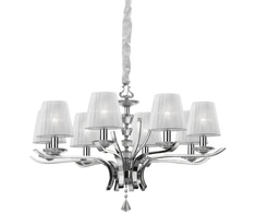 Pakabinamas šviestuvas Ideal Lux Suspended lamp with 8 lights PEGASO, E14, baltas