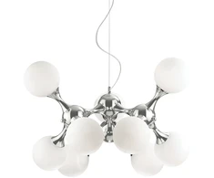 Pakabinamas šviestuvas Ideal Lux Suspended lamp with 9 lights NODI, E14, baltas