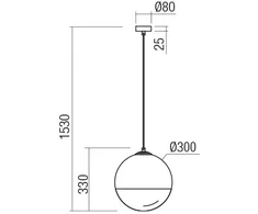 Pakabinamas šviestuvas BERRY, E27, chromo/dūmų sp., 01-2271