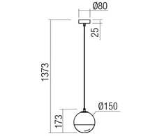 Pakabinamas šviestuvas BERRY, G9, chromo/dūmų sp., 01-2265