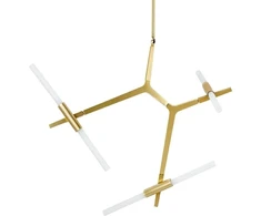 Pakabinamas šviestuvas CANDELABR 6, 6xG9, aukso sp.