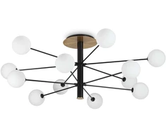 Pakabinamas šviestuvas Ideal Lux Lubinis šviestuvas Cosmopolitan Pl12 Nero Ottone