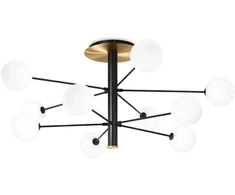 Pakabinamas šviestuvas Ideal Lux Lubinis šviestuvas Cosmopolitan Pl10 Nero Ottone
