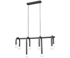 Pakabinamas šviestuvas DELORI, 8xG9, juodos/baltos sp., 4324700