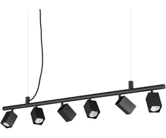Pakabinamas šviestuvas DYNAMITE, 6xGU10, juodas, 371412