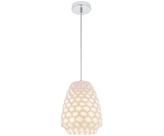 Pakabinamas šviestuvas FELICIA, E27, baltos/sidabro sp., 225mm, 4339600