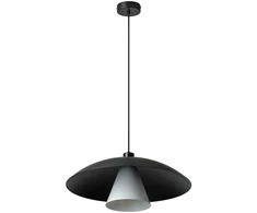 Pakabinamas šviestuvas FLYING MUSHROOM, E27, juodos/baltos sp.