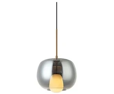 Pakabinamas šviestuvas, G9, juodos/dūmų sp., 22058