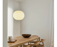Pakabinamas šviestuvas GLO-BALL SUSPENSION 1, E27, baltas