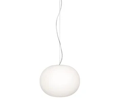 Pakabinamas šviestuvas GLO-BALL SUSPENSION 2, E27, baltas