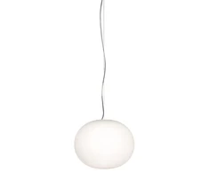 Pakabinamas šviestuvas GLO-BALL SUSPENSION 1, E27, baltas