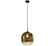 Pakabinamas šviestuvas MIRROR, E27, gintaro/juodos sp., 4345501