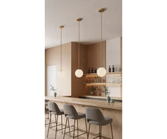 Pakabinamas šviestuvas PARMA, E27, sendinto aukso sp., C3946280OMSP