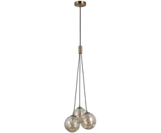 Italux Pakabinamas šviestuvas Perlos PND-54456-3-HB-AMB