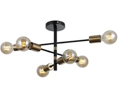 Pakabinamas šviestuvas Italux Lubinis šviestuvas Piansi PND-4025-6-BL-HBR