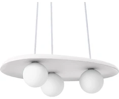 Pakabinamas šviestuvas PLASTER NEST, 3xG9, baltas