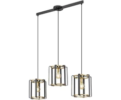 Italux Pakabinamas šviestuvas Primero PND-44003-3-BK-GD