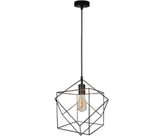 Pakabinamas šviestuvas QUADRO, E27, juodas, 4193400