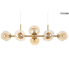 Pakabinamas šviestuvas ROMEO GOLD, 8xE27, aukso/gintaro sp.