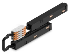 Pakabinamo magnetinės sistemos bėgelio elektrinis sujungimas EGO, juodas, 322810