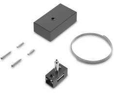 Pakabinamo magnetinės sistemos bėgelio montavimo rinkinys EGO, juodas, 322476