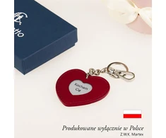 Pakabutis Serduszko su Grawerem Skóra Naturalna Personalizowany Prezent E24s165
