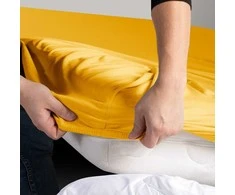 Paklodė su guma 100-120x200 cm su 30 cm aukščio kraštine AMBER ORA