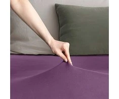 Paklodė su guma 100–120x200+30 PLUM