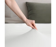Paklodė su guma 200–220x200+30 balta
