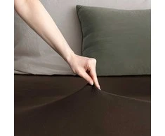 Paklodė DecoKing Amber Tamsiai ruda, 240x200 cm, su guma
