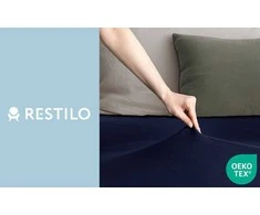Paklodė su guma 220–240×220+30 tamsiai mėlyna